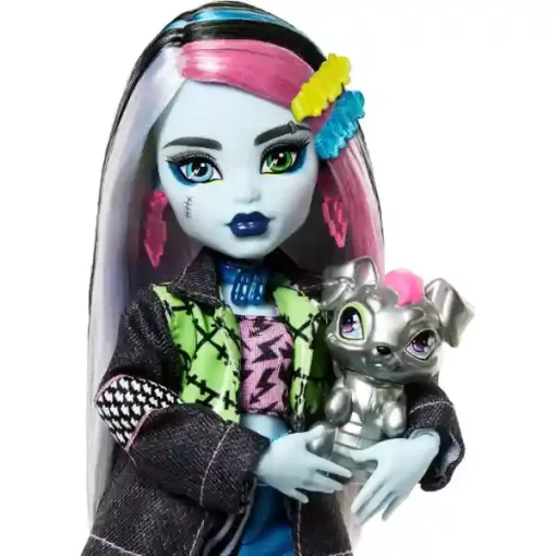 Mattel Monster High - Frankie Stein baba kutyus kisállattal