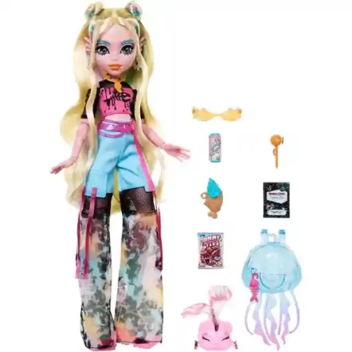 Mattel Monster High - Lagoona Blue baba piranha halacska kisállattal