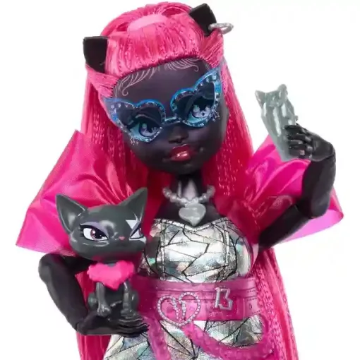 Mattel Monster High - Catty Noir baba cica kisállattal