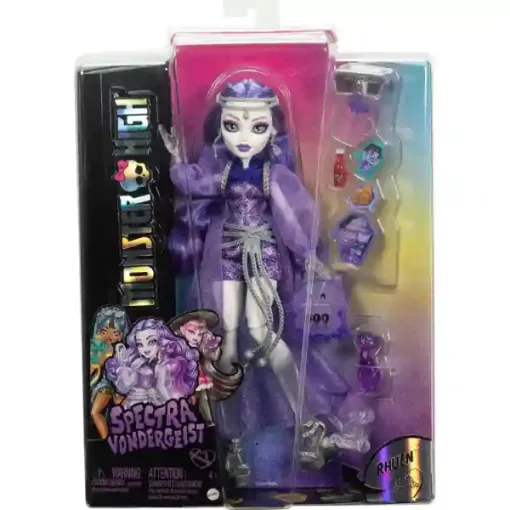 Mattel Monster High - Spectra Vondergeist vadászgörény kisállattal