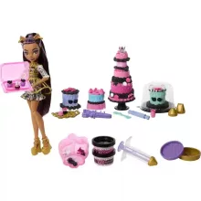 Mattel Monster High Scary Sweet Birthday tortakészítő szett Clawdeen Wolf babával