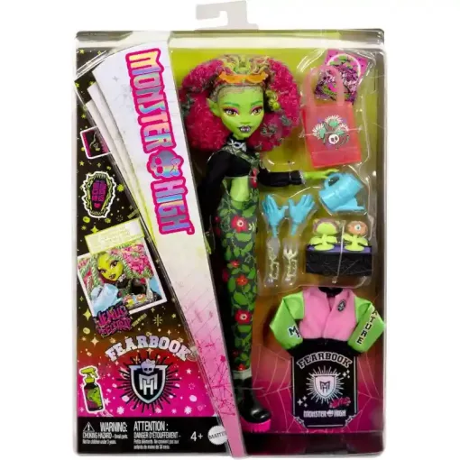Mattel Monster High Fearbook Venus McFlytrap baba kiegészítőkkel