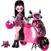 Mattel Monster High Draculaura baba és Vamptastic robogója
