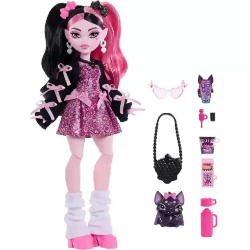 Mattel Monster High Draculaura baba kiegészítőkkel