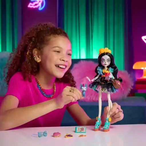 Mattel Monster High Skelita Calaveras csontváz baba kiegészítőkkel