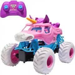   Monster Jam távirányítós RC Sparkle Smash unikornis monster truck autó 32cm