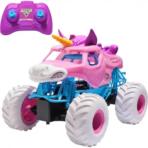 Monster Jam távirányítós RC Sparkle Smash unikornis monster truck autó 32cm