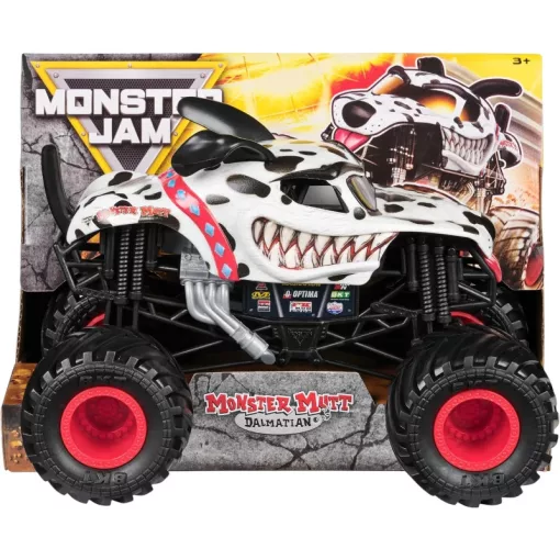 Monster Jam Monster Mutt Dalmatian Monster Truck 1:24 fém játékautó