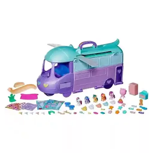 Hasbro Én kicsi pónim: Varázslatos minivilág - Mare Stream lakókocsi pónikkal