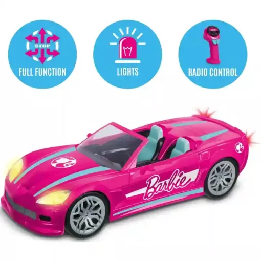Mondo Motors - Barbie RC távirányítós álom kabrió autója 42cm