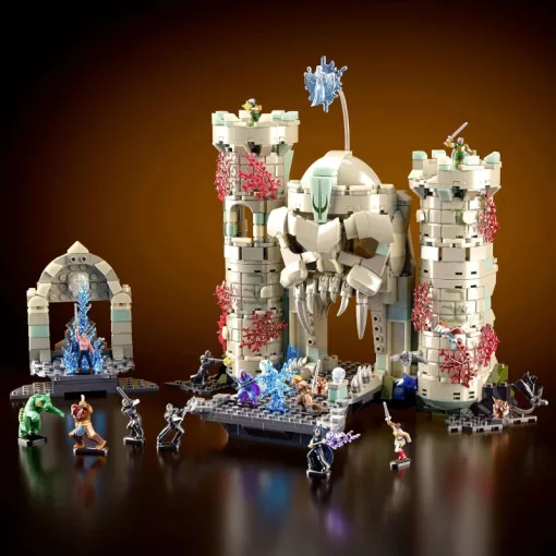 Mattel Brick Shop Masters of the Universe - Csata a Grayskull-kastélynál építőjáték (csomagolássérült-új)