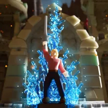 Mattel Brick Shop Masters of the Universe - Csata a Grayskull-kastélynál építőjáték (csomagolássérült-új)