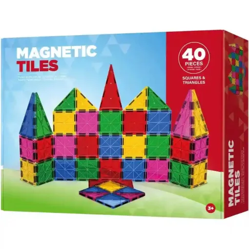 Magnetic Tiles 40db-os mágneses építőjáték