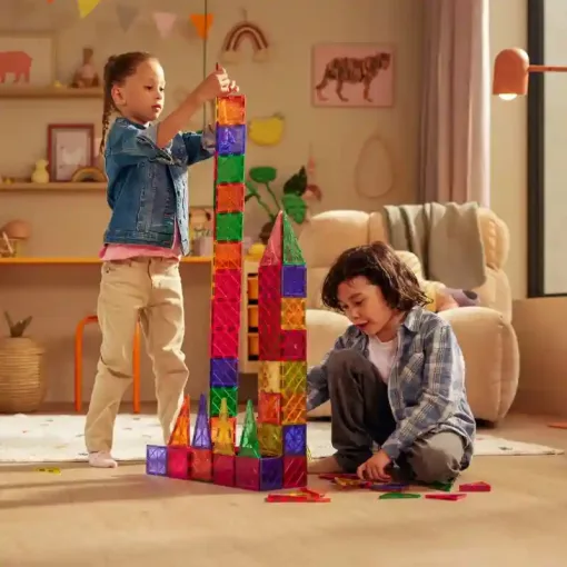 Magnetic Tiles 100db-os mágneses építőjáték