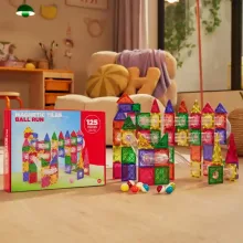 Magnetic Tiles 125db-os mágneses golyópálya építőjáték