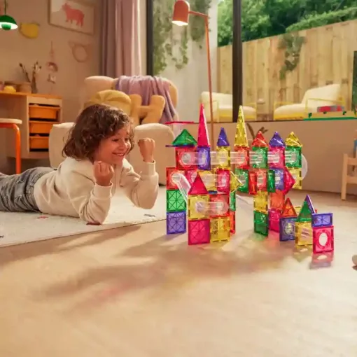 Magnetic Tiles 125db-os mágneses golyópálya építőjáték