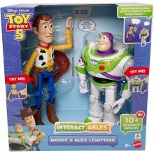 Mattel Toy Story 5 Woody és Buzz Lightyear interaktív akciófigurák
