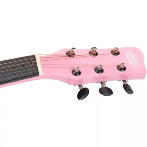 Rockstar Junior 6 húros akusztikus rózsaszín gitár gyerekeknek