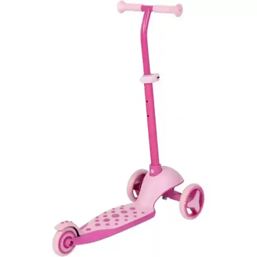 iSporter fémvázas háromkerekű gyerek roller lábfékkel, LED világítással