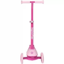 iSporter fémvázas háromkerekű gyerek roller lábfékkel, LED világítással