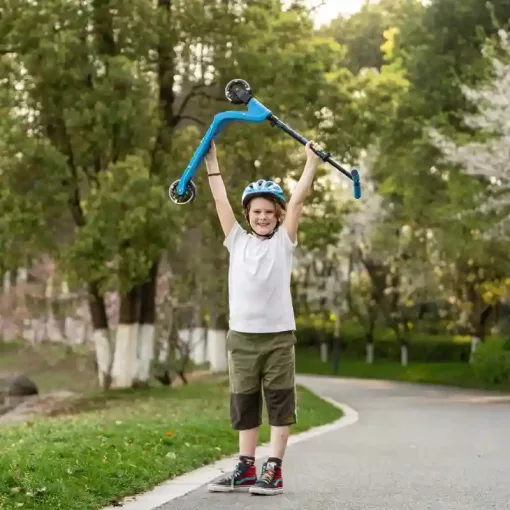 Aero C1 fémvázas kétkerekű gyerek roller lábfékkel, LED világítással