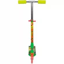 Dinós fémvázas összecsukható kétkerekű gyerek roller lábfékkel, LED világítással