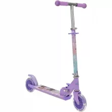 Disney Jégvarázs fémvázas összecsukható kétkerekű gyerek roller lábfékkel, LED világítással