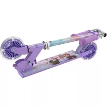 Disney Jégvarázs fémvázas összecsukható kétkerekű gyerek roller lábfékkel, LED világítással