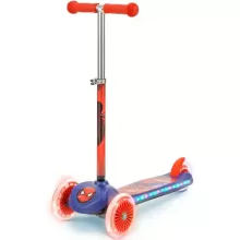 Marvel Pókember fémvázas háromkerekű gyerek roller lábfékkel, LED világítással