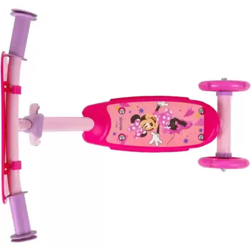 Disney Minnie egér fémvázas háromkerekű gyerek roller LED világítással