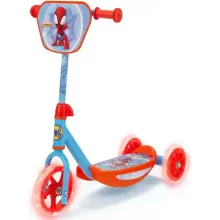Marvel Póki és csodálatos barátai (Pókember) fémvázas háromkerekű gyerek roller LED világítással