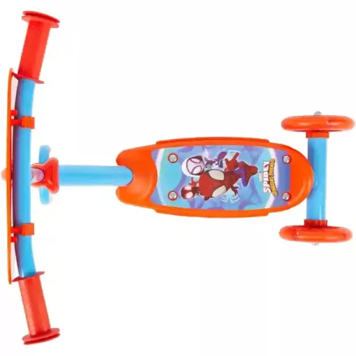 Marvel Póki és csodálatos barátai (Pókember) fémvázas háromkerekű gyerek roller LED világítással