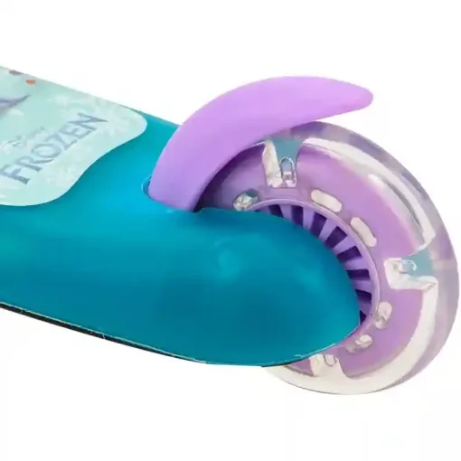 Disney Jégvarázs fémvázas háromkerekű gyerek roller lábfékkel, LED világítással