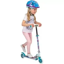 Jégvarázs fémvázas összecsukható kétkerekű gyerek roller lábfékkel