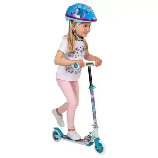 Jégvarázs fémvázas összecsukható kétkerekű gyerek roller lábfékkel