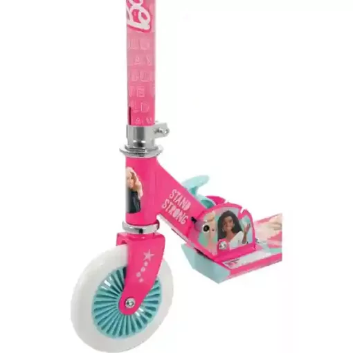 Barbie fémvázas összecsukható kétkerekű gyerek roller lábfékkel