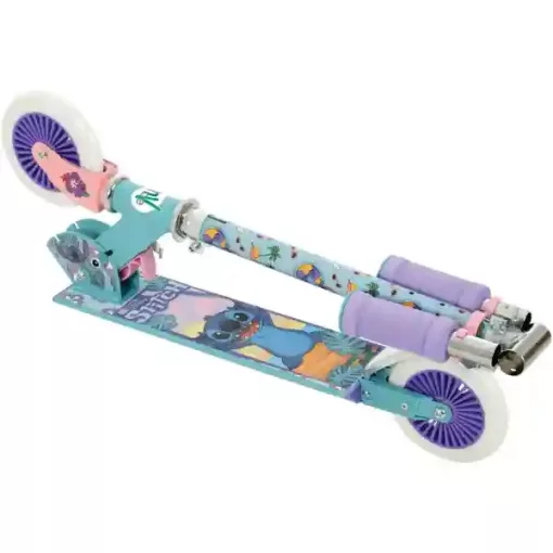 Disney Stitch fémvázas összecsukható kétkerekű gyerek roller lábfékkel