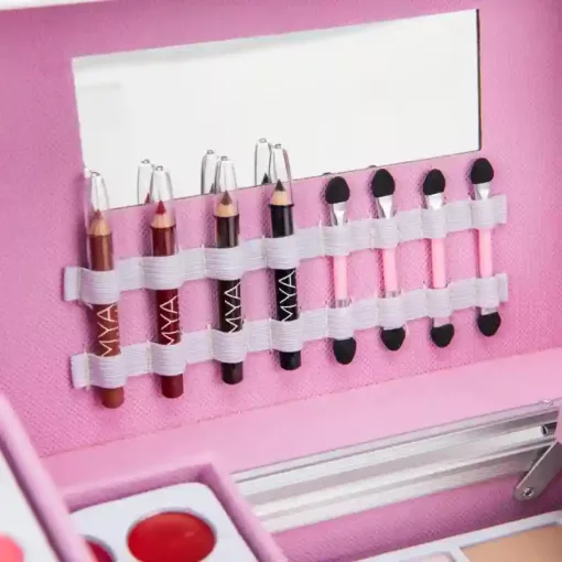MYA Cosmetics sminkkészlet hordozható kofferben (csomagolássérült-új)