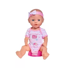 Simba Toys New Born Baby - 6 funkciós, interaktív lány baba 38cm (105032533)