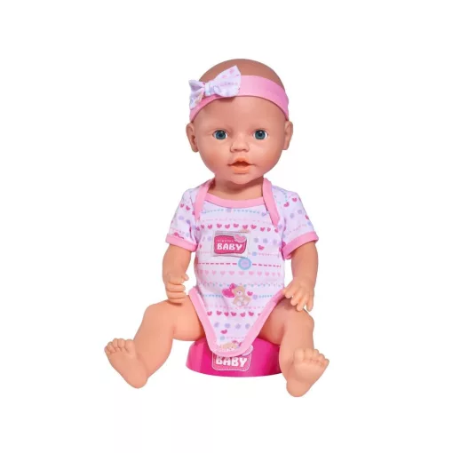 Simba Toys New Born Baby - 6 funkciós, interaktív lány baba 38cm (105032533)