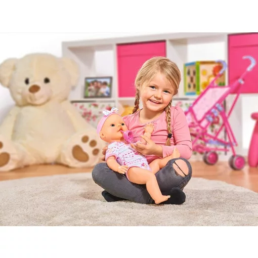 Simba Toys New Born Baby - 6 funkciós, interaktív lány baba 43cm (105039005)