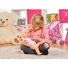 Simba Toys New Born Baby - 6 funkciós, interaktív lány baba 43cm (105039005)