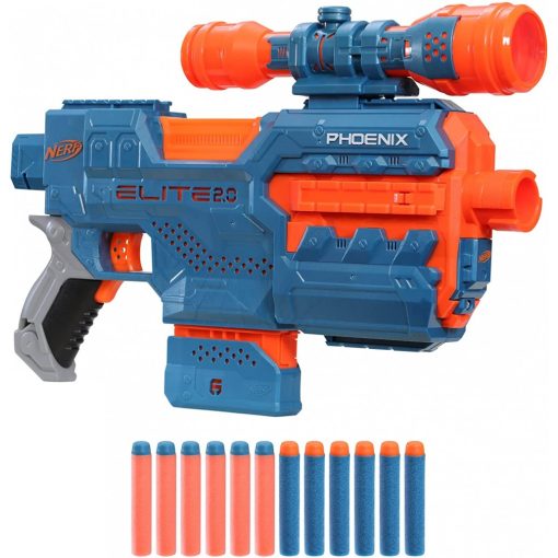 Hasbro Nerf E9961 Elite 2.0 Phoenix CS-6 motorizált játék szivacslövő fegyver 12 db lövedékkel