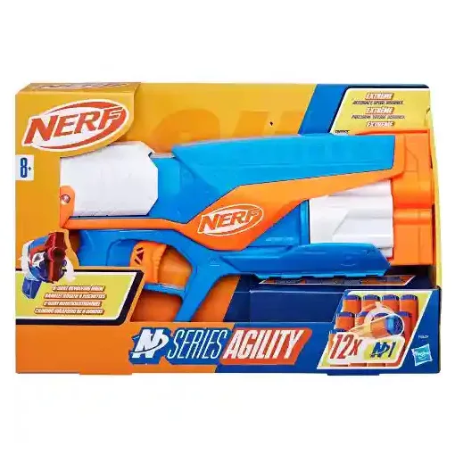 Hasbro Nerf N Series Agility játék szivacslövő forgótáras fegyver 12db lövedékkel