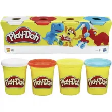 Hasbro Play-Doh 4 tégelyes színes gyurma készlet