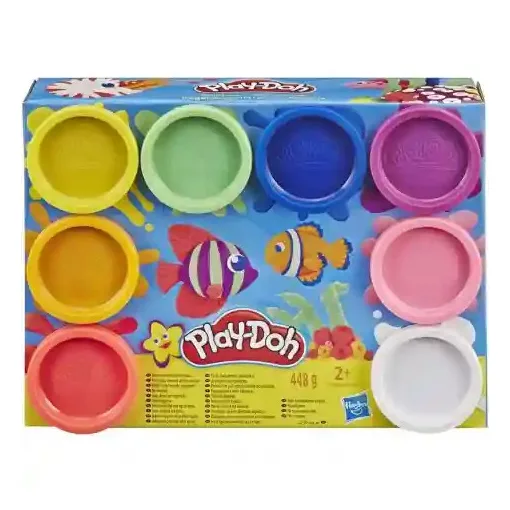 Hasbro Play-Doh 8 tégelyes színes gyurmakészlet