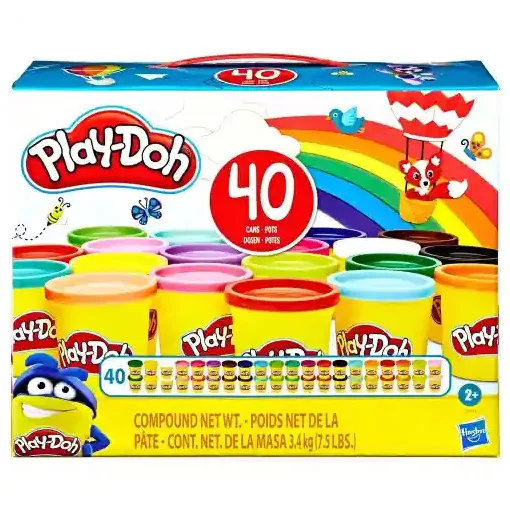 Hasbro Play-Doh 40 tégelyes színes gyurma készlet