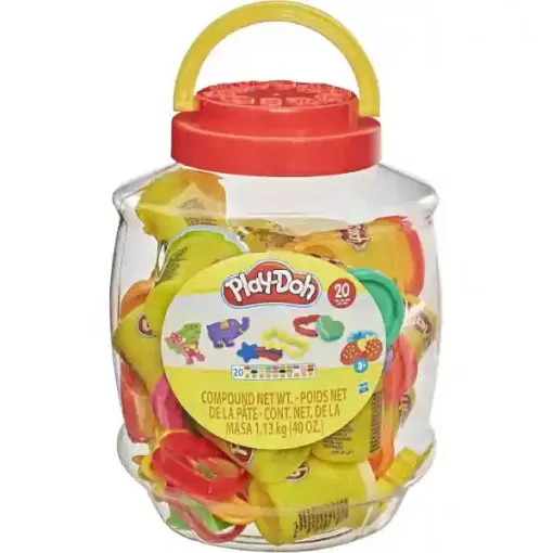 Hasbro Play-Doh 20 tégelyes színes gyurma készlet formákkal tárolódobozban