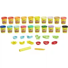 Hasbro Play-Doh 20 tégelyes színes gyurma készlet formákkal tárolódobozban