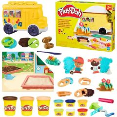 Hasbro Play-Doh iskolai kalandok gyurmakészlet, iskolabusz